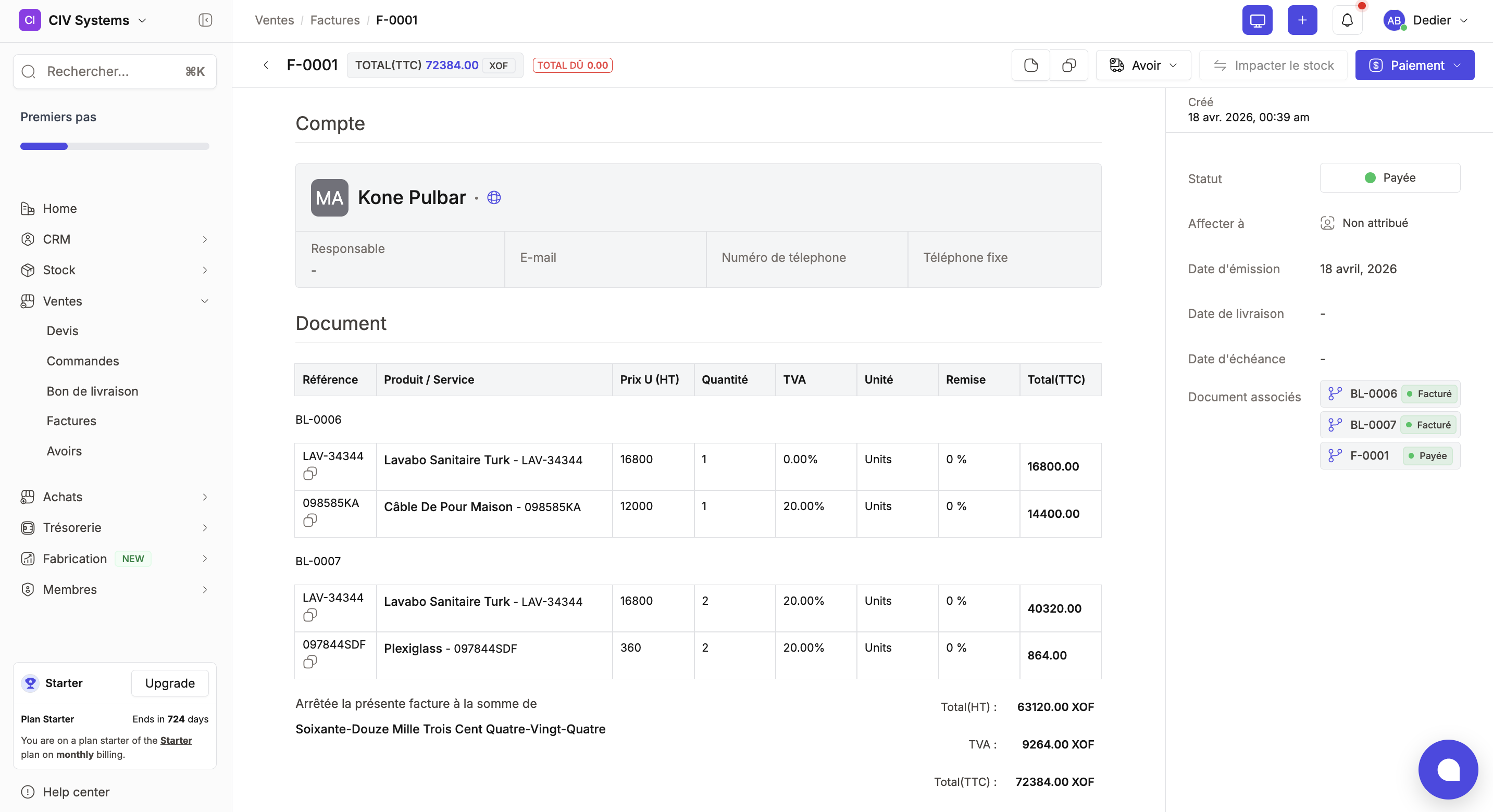 FAQ facturation Devinstock